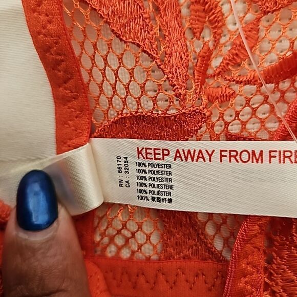 HOST PICK Free People Lace Bralette Racer Back Bra Henna Red XS - Picture 12 of 16